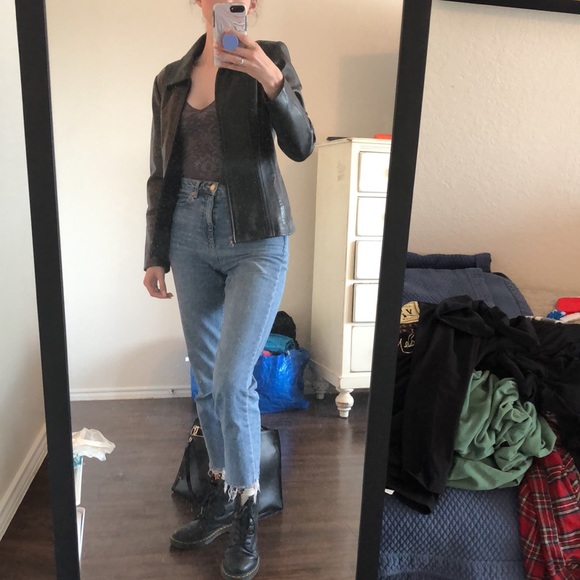 VINTAGE LEATHER JACKET - Picture 2 of 4